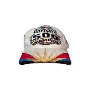Dale Earnhardt Jr Daytona 500 Champion 2004 Adult Hat Cap Beige Adjustable Chase
